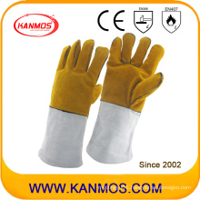 Cowhide Split Leather Industrial Hand Safety Welding Work Gloves (11118)
